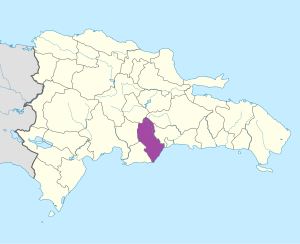 Mapa de ubicación de la provincia de San Cristóbal en República Dominicana. Mapa de ubicación de la provincia de San Cristóbal en República Dominicana.