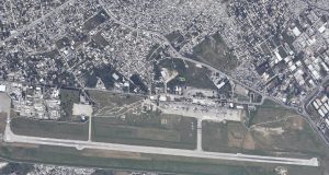 Image satellite de l'Aéroport International Toussaint-Louverture.