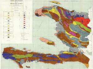Mapa geológico de Haití