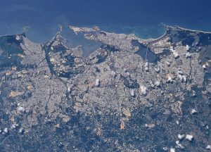 Imagen satelital del área metropolitana de San Juan (Puerto Rico).
