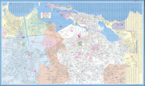 Mapa de San Juan (Puerto Rico) de 1993.