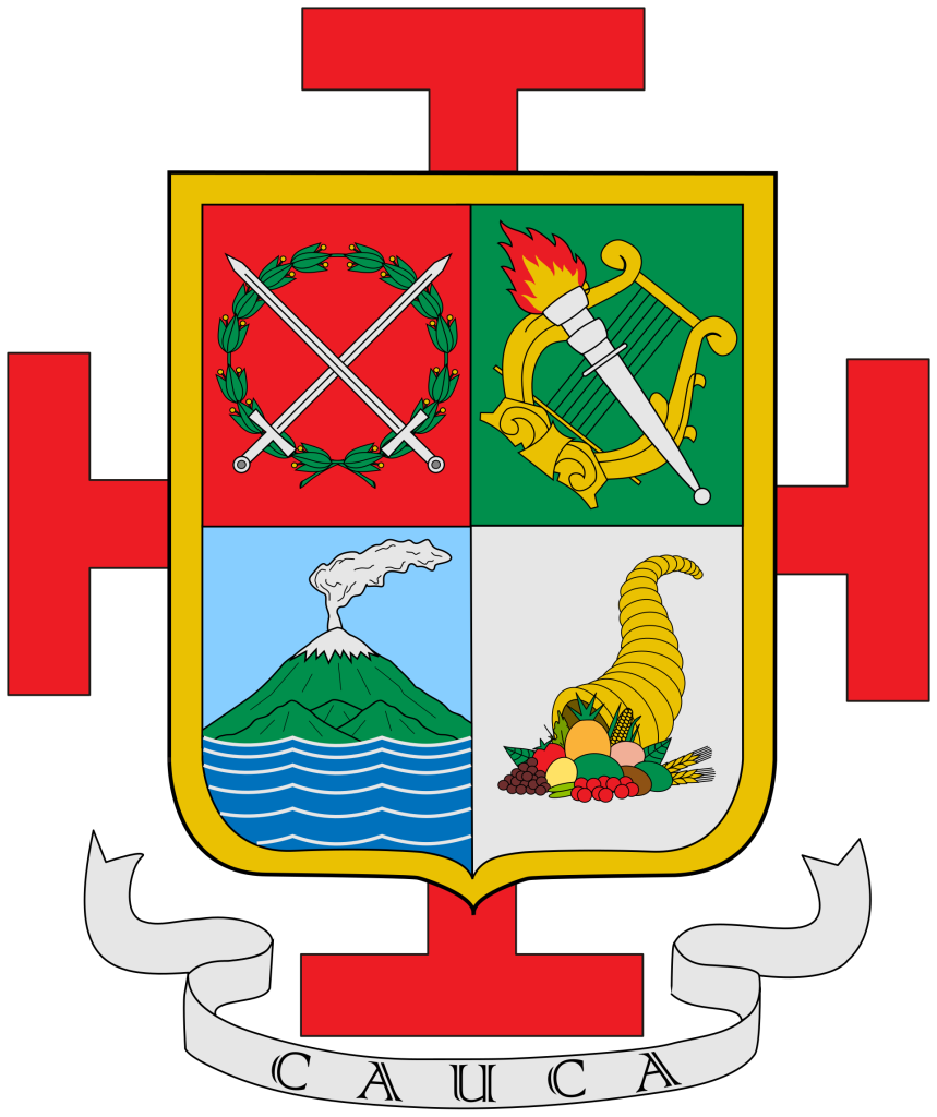 Escudo del departamento del Cauca.