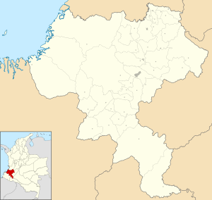 Mapa mudo del departamento del Cauca