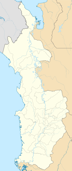 Mapa mudo del departamento del Chocó