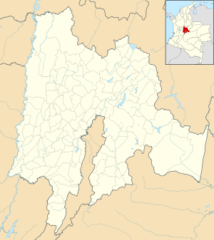 Mapa mudo del departamento de Cundinamarca