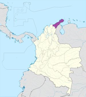 ¿Dónde se encuentra el departamento de La Guajira?