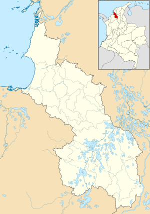 Mapa mudo del departamento de Sucre (Colombia)