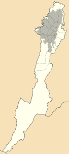 Mapa mudo de Bogotá, Distrito Capital.