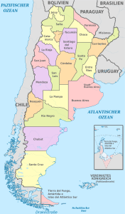 División político-administrativa de Argentina.