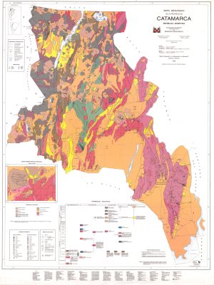 Mapa geológico de la provincia de Catamarca