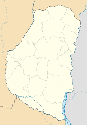 Mapa mudo de la provincia de Entre Ríos