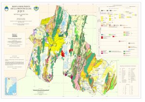 Mapa geológico de la provincia de Jujuy