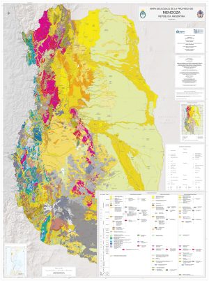Mapa geológico de la provincia de Mendoza