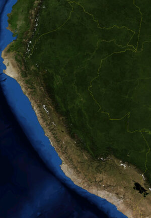 Imagen satelital de Perú