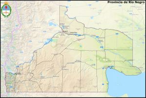 Mapa de la provincia de Río Negro