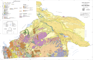 Mapa geológico de la provincia de Río Negro
