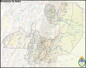 Mapa de la provincia de Salta