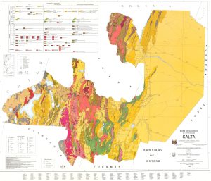 Mapa geológico de la provincia de Salta