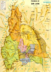 División político-administrativa de la provincia de San Juan (Argentina).