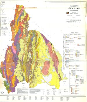 Mapa geológico de la provincia de San Juan (Argentina)