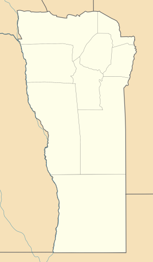 Mapa mudo de la provincia de San Luis