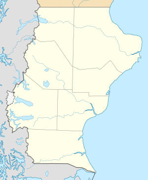 Mapa mudo de la provincia de Santa Cruz (Argentina)