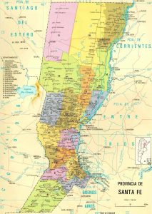 División político-administrativa de la provincia de Santa Fe.
