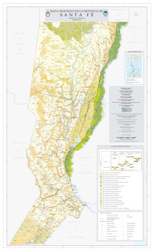 Mapa geológico de la provincia de Santa Fe