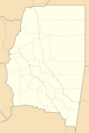 Mapa mudo de la provincia de Santiago del Estero