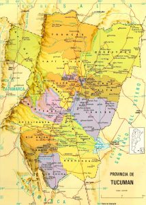 División político-administrativa de la provincia de Tucumán.