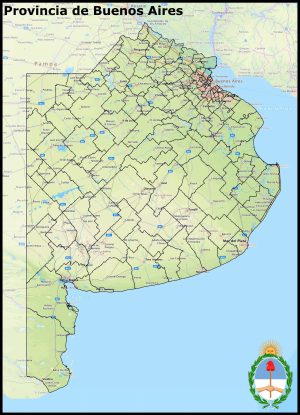 Mapa de la provincia de Buenos Aires