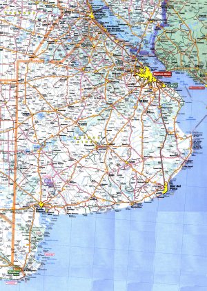 Mapa de carreteras de la provincia de Buenos Aires