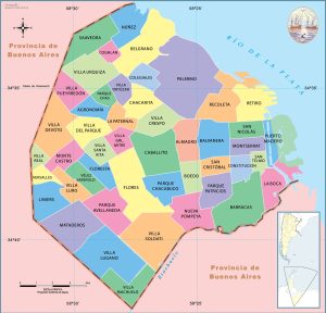 ¿Cuáles son los barrios de la ciudad de Buenos Aires?