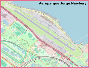 Plano del Aeroparque Jorge Newbery