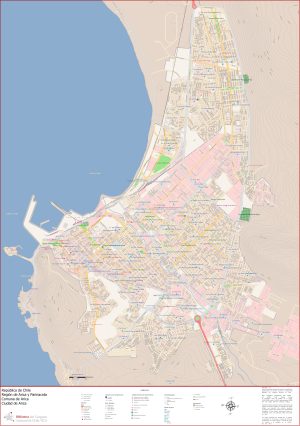 Plano de la ciudad de Arica
