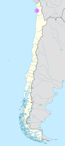 Mapa de ubicación de la ciudad de Iquique en Chile. Mapa de ubicación de la ciudad de Iquique en Chile.