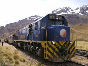 El tren de Cuzco al lago Titicaca.