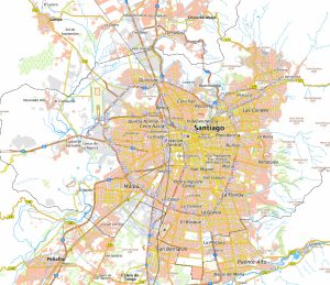 Plano de la ciudad de Santiago de Chile