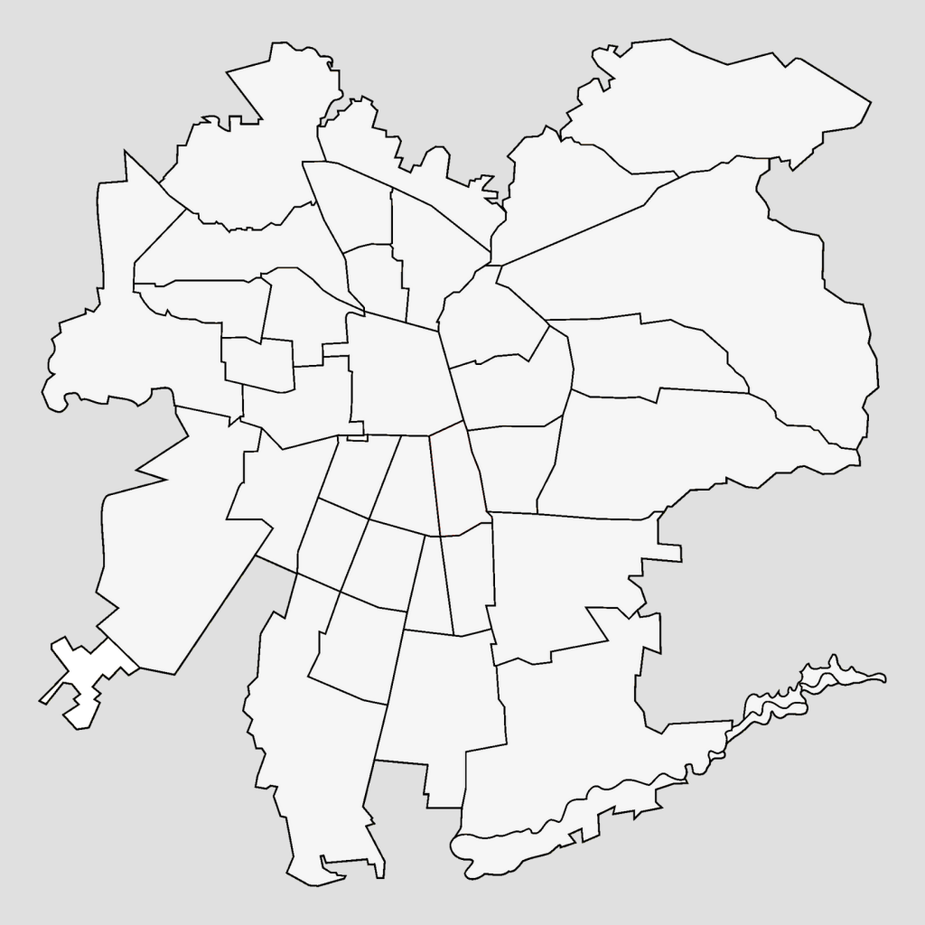 Mapa mudo de la ciudad de Santiago de Chile.