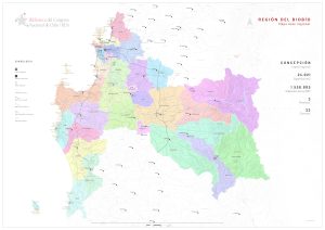 Mapa político de la región del Biobío