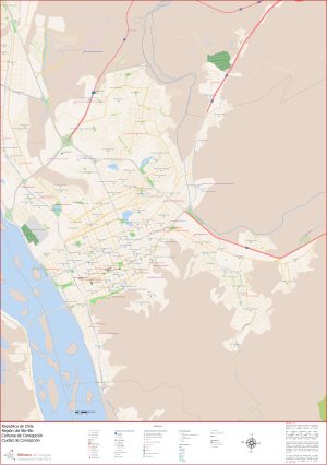 Plano de la ciudad de Concepción (Chile)