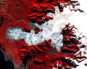 Imagen satelital del glaciar San Quintín