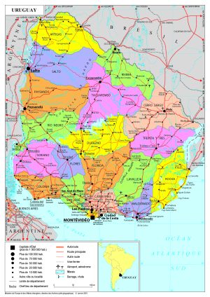 Mapa de Uruguay