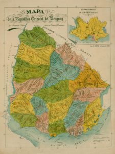 Mapa de Uruguay de 1903.