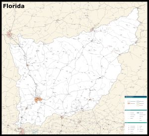 Mapa del departamento de Florida