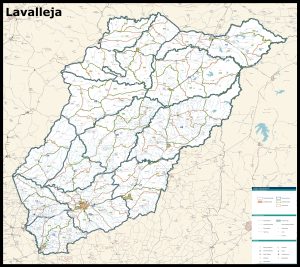 Mapa del departamento de Lavalleja