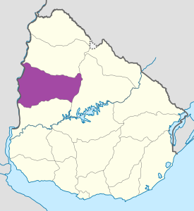 Mapa de ubicación del departamento de Paysandú. Mapa de ubicación del departamento de Paysandú.