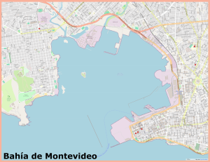 Plano de la bahía de Montevideo