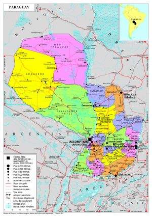 Mapa de Paraguay
