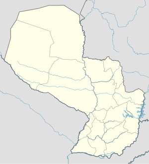 Mapa mudo de Paraguay